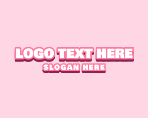 Childish - Pink Playful Fashion logo design