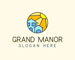 Mansion - Sun Vacation Mansion logo design