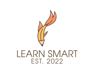 Educate - Goldfish Pencil Education logo design