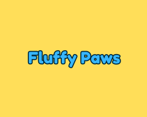 Fluffy - Fun Playful Clothing logo design