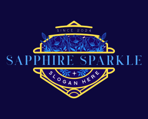 Sparkling Botanical Flower logo design
