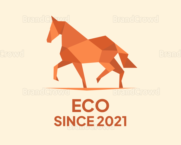 Prancing Horse Origami Logo