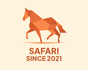 Etsy - Prancing Horse Origami logo design