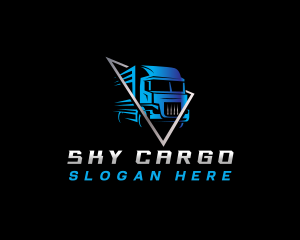 Transportation Logistic Truck logo design