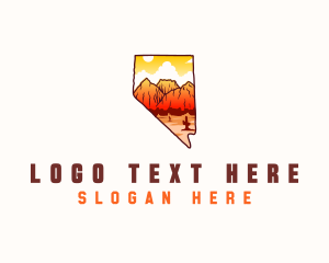 Map - Nevada Rock Canyon logo design