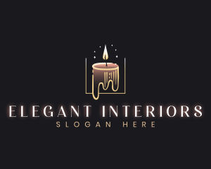 Wax Candle Decor logo design