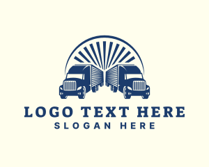 Container - Transport Logistic Truck logo design
