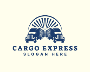 Transport Logistic Truck logo design