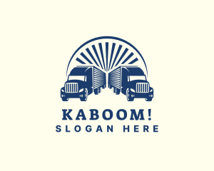Truckload - Transport Logistic Truck logo design