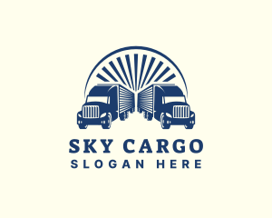 Transport Logistic Truck logo design