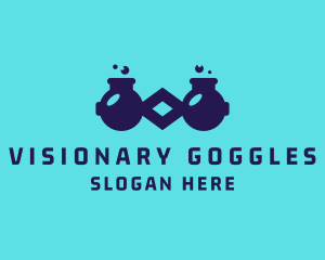 Goggles - Science Laboratory Goggles logo design