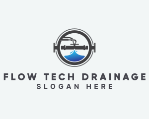 Drainage - Pliers Plumbing Pipe logo design