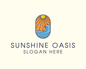 Summer - Summer Ocean Coastal Surf logo design