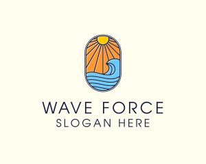 Tsunami - Summer Ocean Coastal Surf logo design