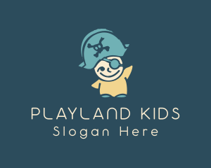 Toddler Pirate Boy logo design