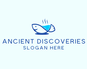 Marine Fish Trout logo design