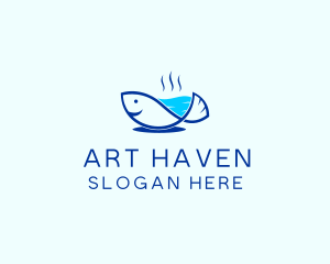 Marine Fish Trout logo design