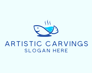 Marine Fish Trout logo design