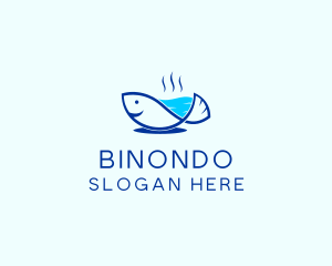 Salmon - Marine Fish Trout logo design