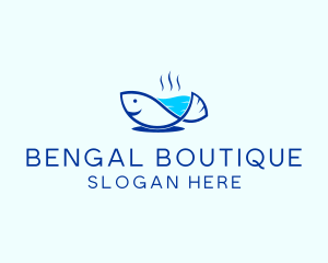 Marine Fish Trout logo design