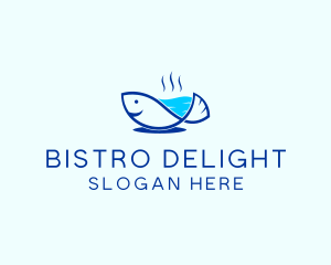 Marine Fish Trout logo design