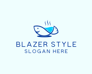 Marine Fish Trout logo design