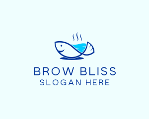 Marine Fish Trout logo design