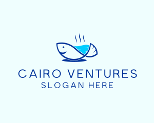 Marine Fish Trout logo design