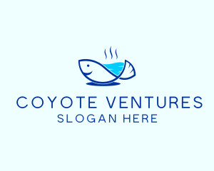 Marine Fish Trout logo design