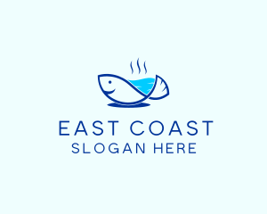 Marine Fish Trout logo design