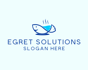 Marine Fish Trout logo design