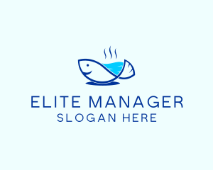 Marine Fish Trout logo design