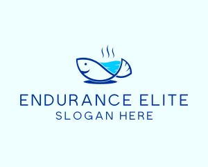 Marine Fish Trout logo design