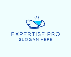 Marine Fish Trout logo design