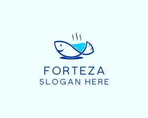 Marine Fish Trout logo design