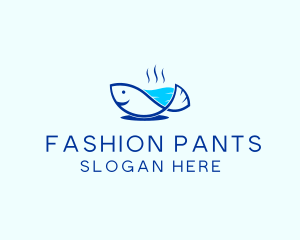 Marine Fish Trout logo design