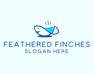 Marine Fish Trout logo design