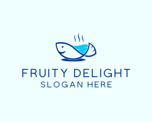 Marine Fish Trout logo design