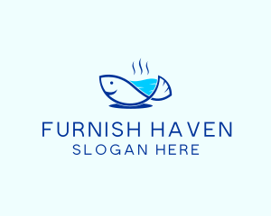 Marine Fish Trout logo design