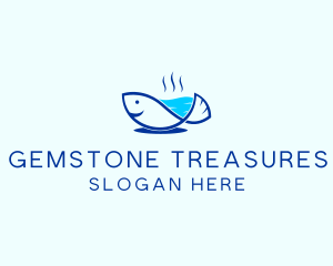 Marine Fish Trout logo design