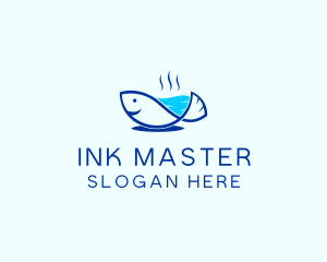 Marine Fish Trout logo design