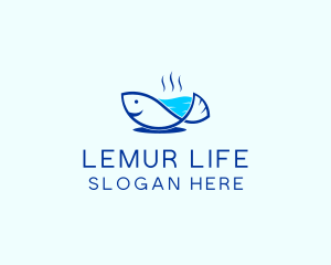 Marine Fish Trout logo design