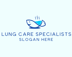 Marine Fish Trout logo design