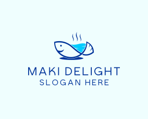 Marine Fish Trout logo design