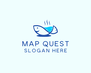 Marine Fish Trout logo design