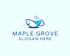 Marine Fish Trout logo design