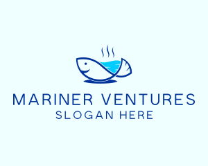 Marine Fish Trout logo design