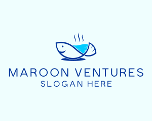 Marine Fish Trout logo design