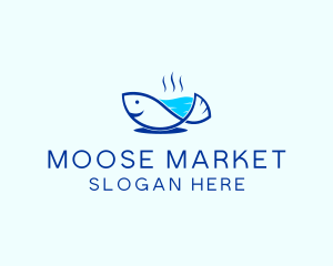 Marine Fish Trout logo design