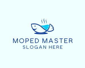 Marine Fish Trout logo design